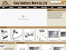 Tablet Screenshot of easysanitary.com